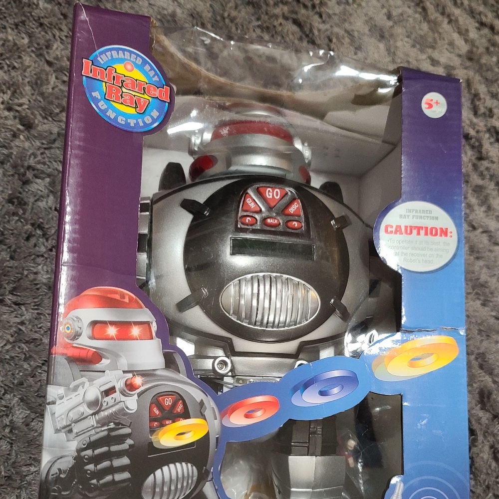 RoboShooter Remote Control Robot For Kids - NIB